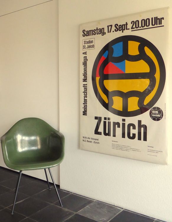 original FC BASEL FC ZÜRICH Plakat von 1977 HERBERT LEUPIN Kaufen auf