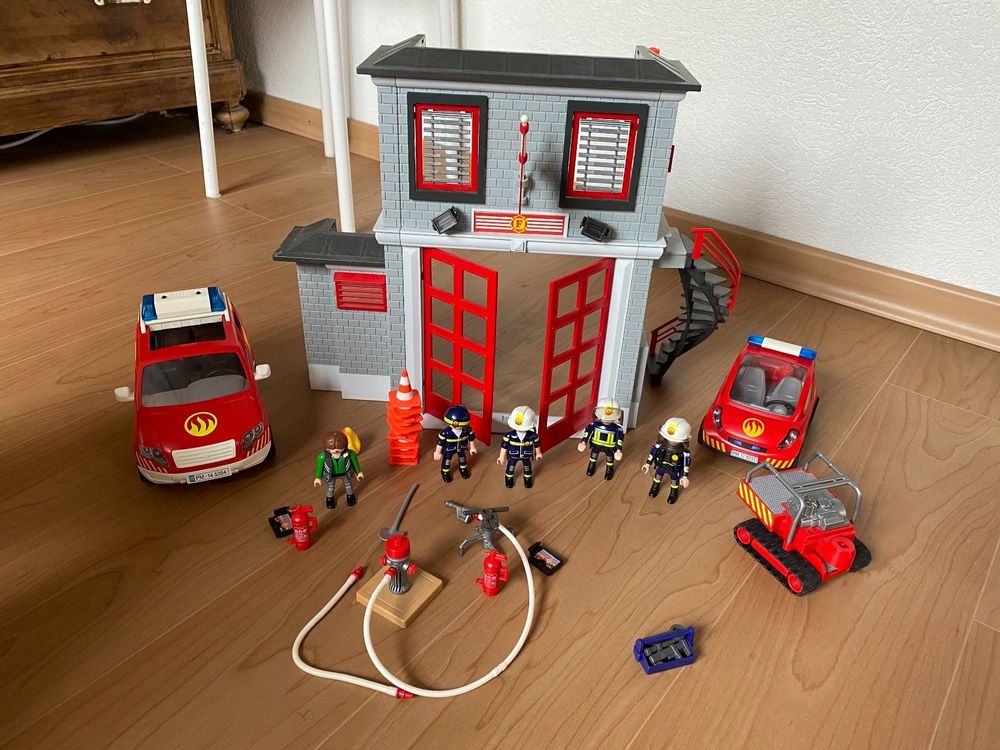 Playmobil Feuerwehr Station Mit Zubeh R Kaufen Auf Ricardo