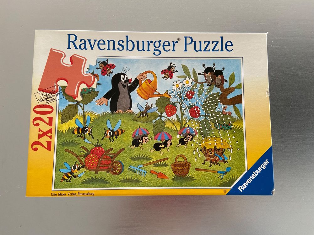 Ravensburger Puzzle 2x20 Der Maulwurf Im Garten Kaufen Auf Ricardo