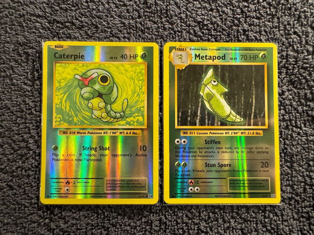 Pokemon Evolutions Reverse Holos Caterpie Metapod Kaufen Auf Ricardo