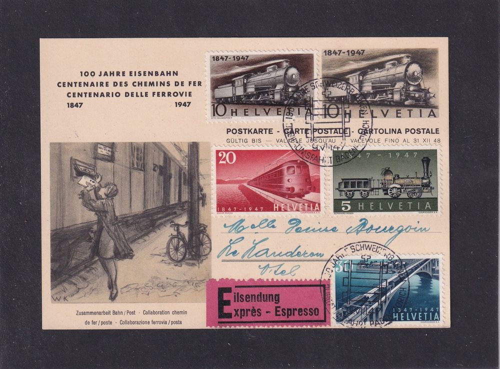 Entier Postal Express Jahre Eisenbahn Fdc Kaufen