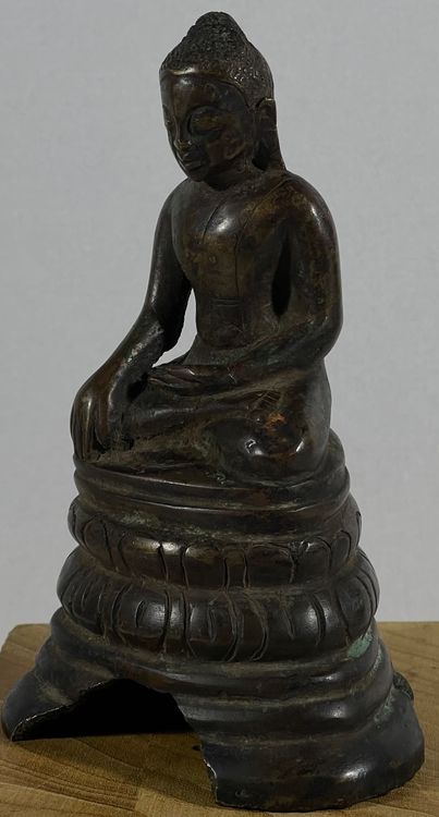 Sehr Alte Asiatische Sitzender Pyu Bronze Buddha Skulptur Kaufen Auf