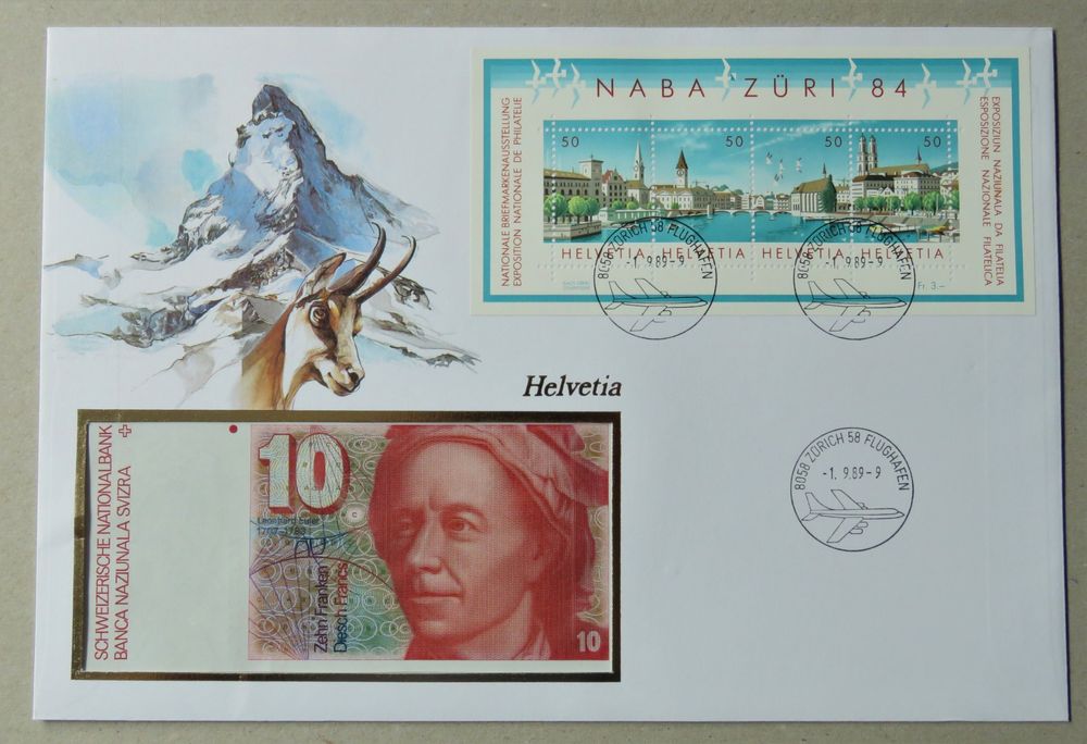 Banknoten Brief 1989 Mit Note Fr 10 Kaufen Auf Ricardo