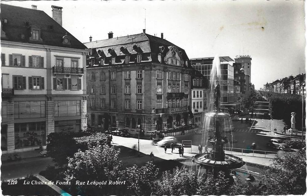 La Chaux de Fonds Rue Léopold Robert 1958 animation VW Kaufen auf Ricardo