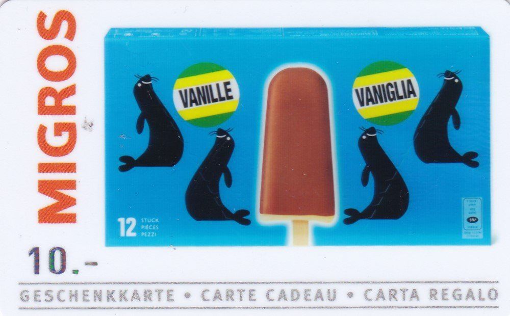 Migros Geschenkkarte 10 Mit Der Glace Kaufen Auf Ricardo