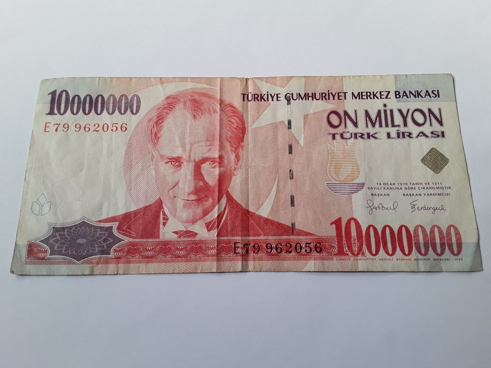 T Rkei Banknote Millionen Lira Kaufen Auf Ricardo