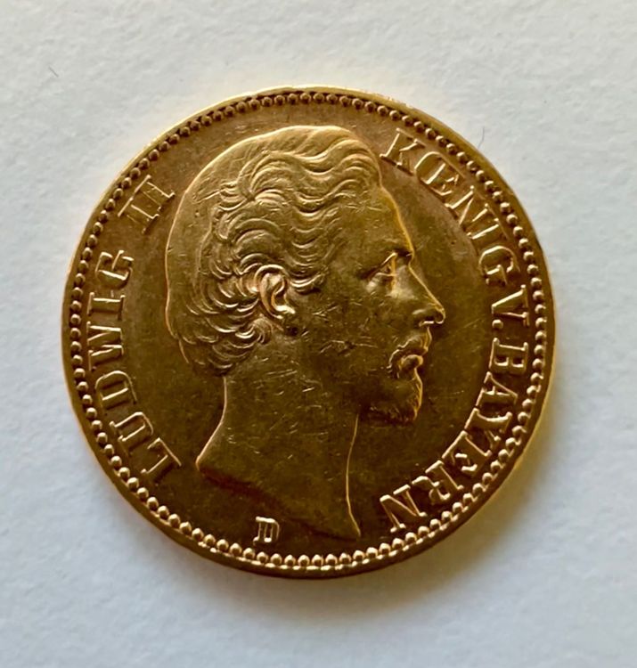 20 Mark Goldmünze Ludwig II von Bayern 1873 Acheter sur Ricardo