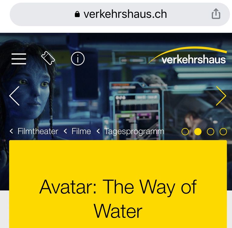 Kinotickets Avatar Im Imax Verkehrshaus Luzern Kaufen Auf Ricardo