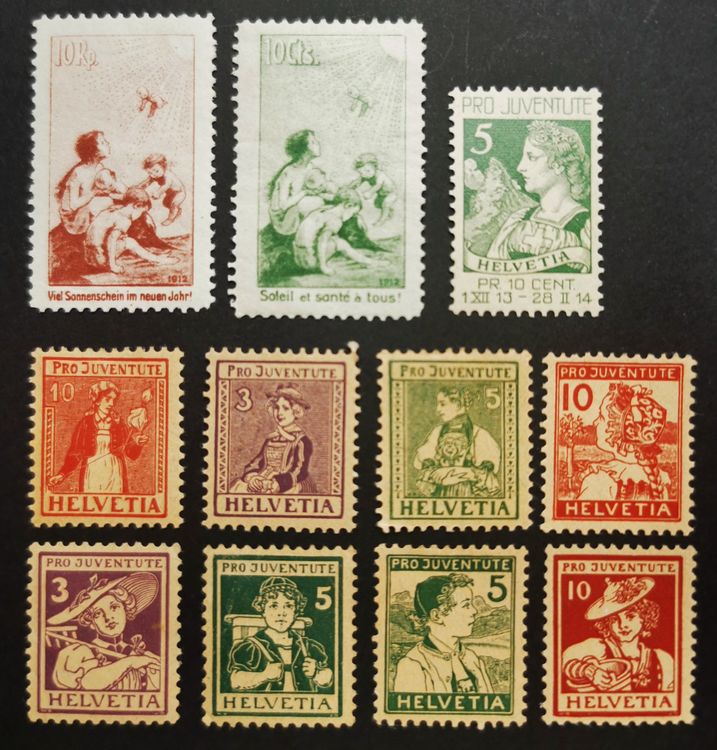 Tr Timbres Suisse Non Obliter Pro Juventute Kaufen Auf Ricardo