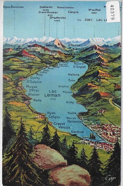 Geneve Panorama Lac Leman Litho Kaufen Auf Ricardo