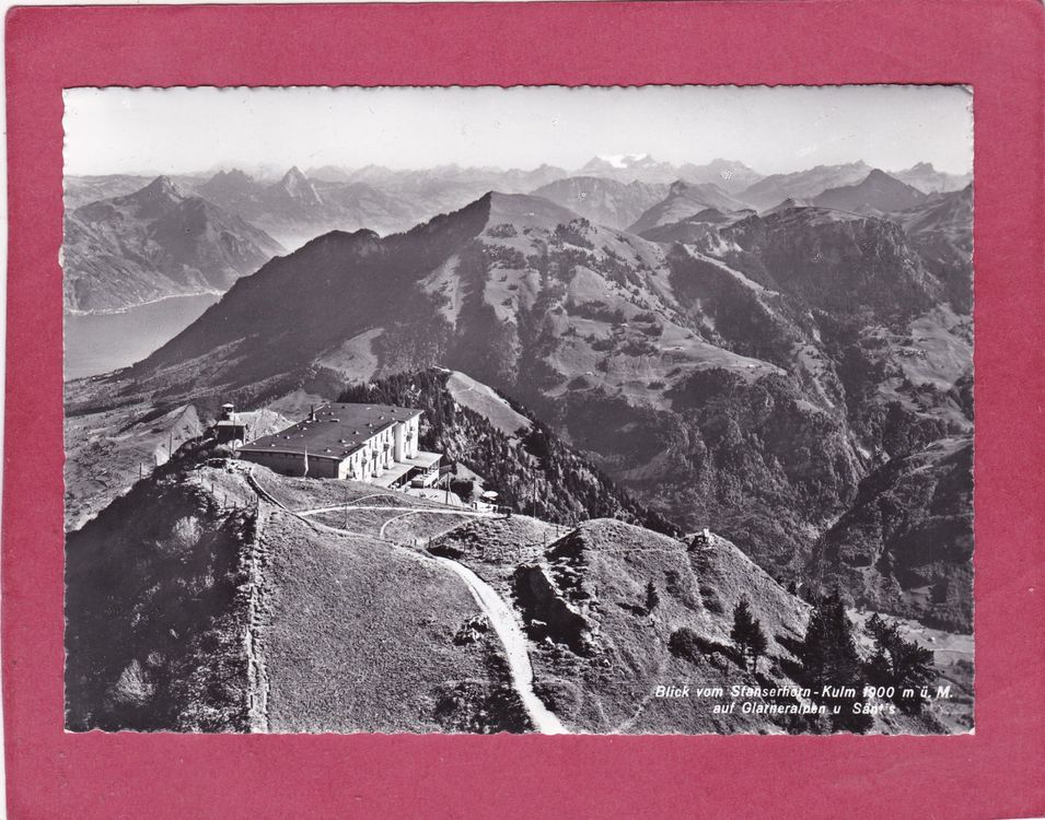 Blick vom Stanserhorn Kulm auf Glarneralpen Säntis 1964 Kaufen auf