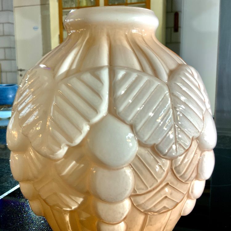 Art Deco Vase Opalinglas Frankreich Um In Zartrosa Kaufen Auf