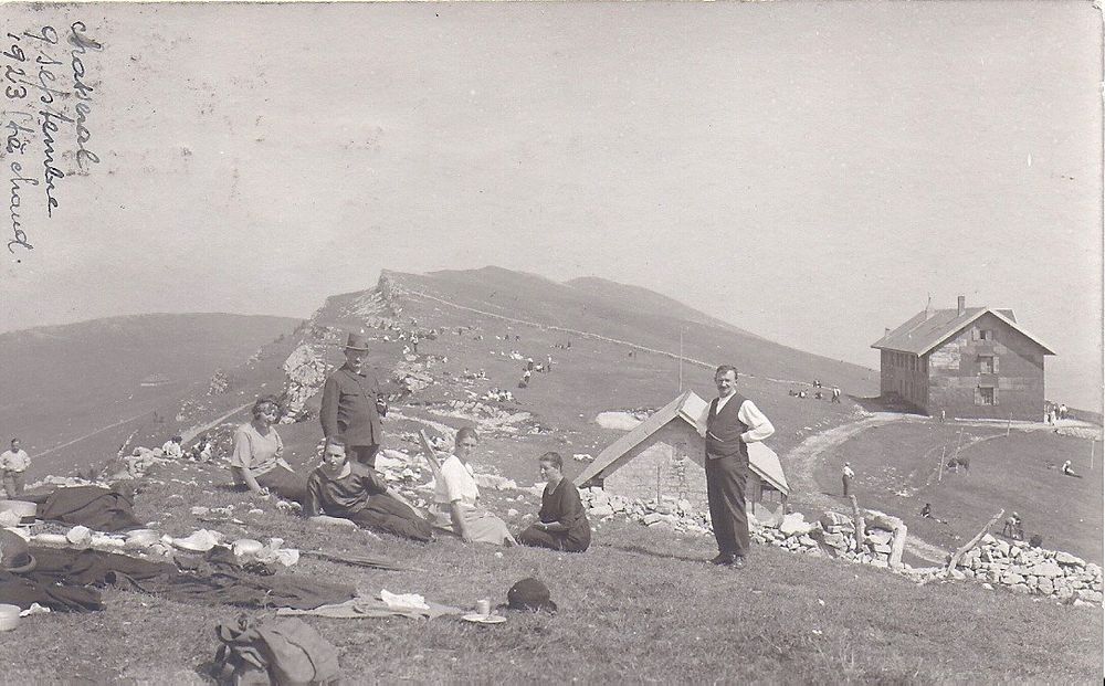 CARTE POSTALE DE CHASSERAL L Hôtel et promeneurs Kaufen auf Ricardo