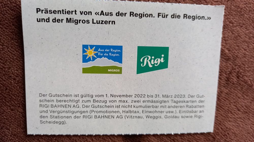 Rigi Tageskarte F R Personen Kaufen Auf Ricardo