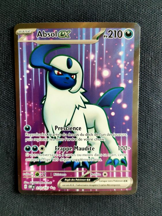 Carte Pokemon Absol Ex Flammes Obsidiennes Français Fr Rare Kaufen