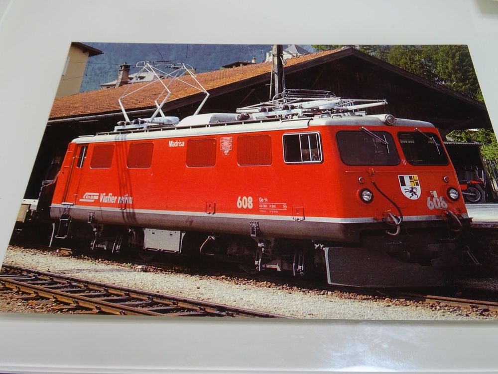 Postkarte Rhätische Bahn Ge 4 4I 608 Lok Madrisa Kaufen auf Ricardo