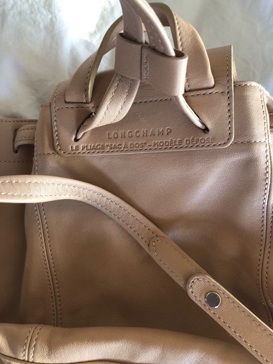 Longchamp Le Pliage Rucksack Leder Nude Kaufen Auf Ricardo