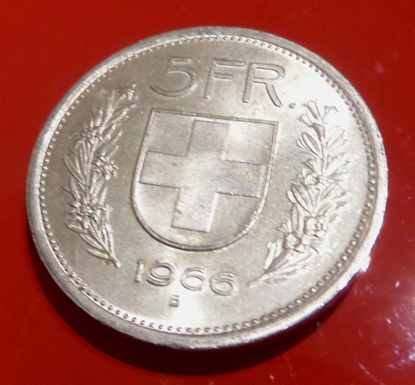 TOP Münze 5 Fr 1966 Silber Voz bis fast unz Kaufen auf Ricardo