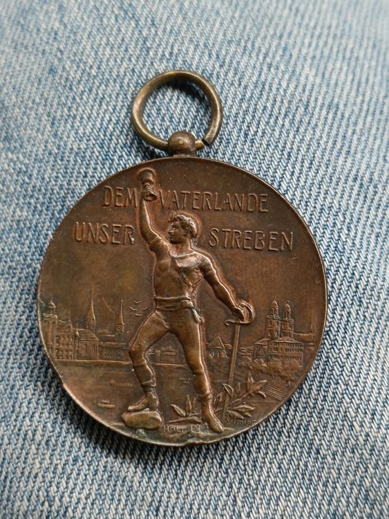 Bronze Medaille Eidg Turnfest in Zürich 1903 Kaufen auf Ricardo