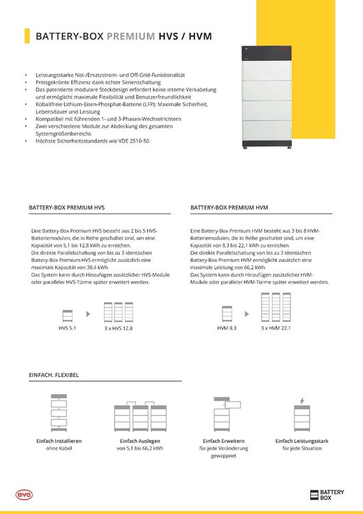 BYD B BOX PREMIUM HVS 2 56 KWh Kaufen Auf Ricardo