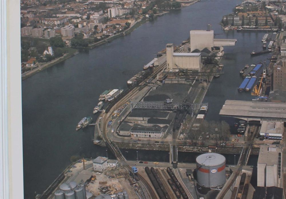 Schulwandbild Flugbild Rheinhafen Basel Kaufen Auf Ricardo