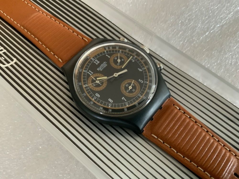 CLASSIC BROWN Swatch CHRONO Ungetragen VINTAGE Kaufen Auf Ricardo