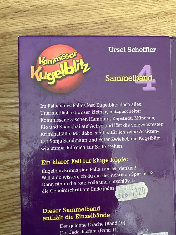 Kommissar Kugelblitz Rate Krimi Ursel Scheffler Kaufen Auf Ricardo