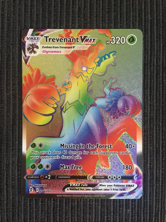 Pokemon Trevenant Vmax Rainbow Evolving Skies EN Kaufen Auf Ricardo