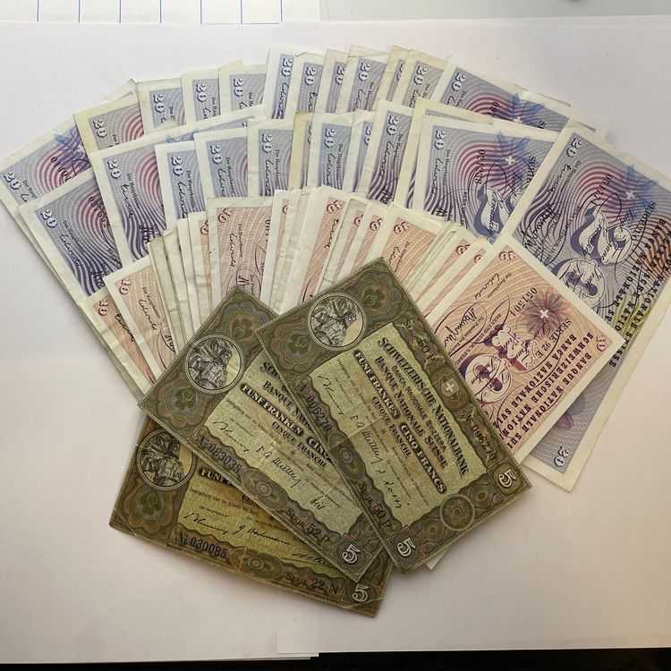 Lot Banknoten Schweiz 795 CHF Kaufen Auf Ricardo