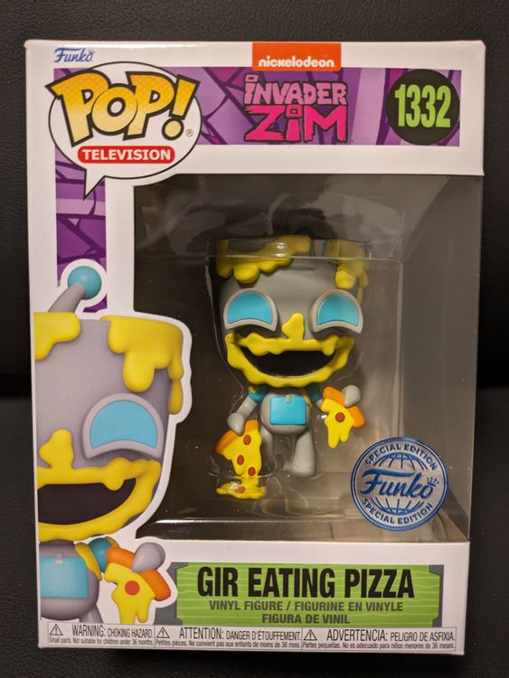 Funko Pop Invader Zim Gir Eating Pizza 1332 Kaufen Auf Ricardo