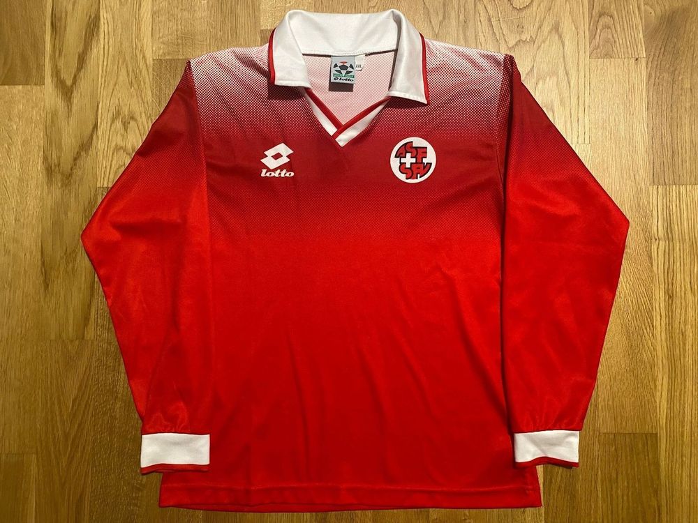 ORIGINAL SCHWEIZ NATI SAISON EM 1996 MAILLOT SUISSE LOTTO XS Kaufen