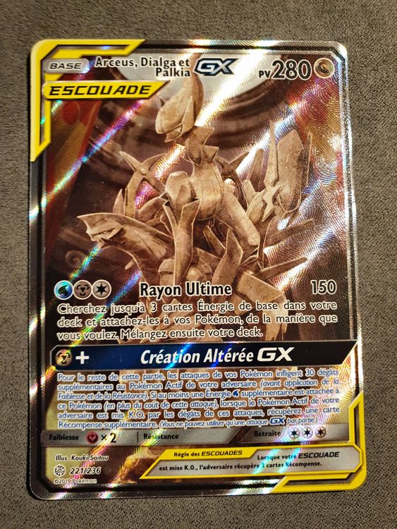 Arceus Dialga Et Palkia Gx Alt Sm Fr Kaufen Auf Ricardo