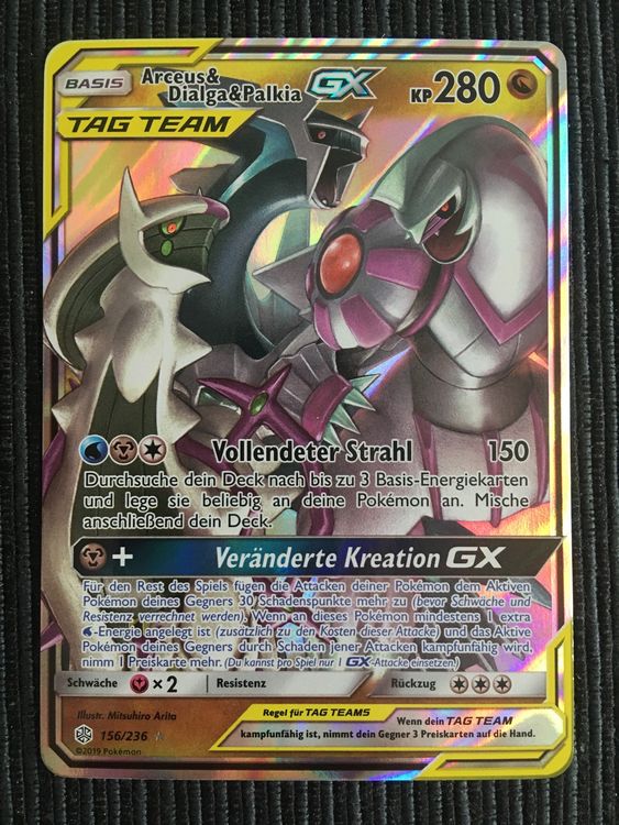 Pokemon Arceus Dialga Palkia Gx Cosmic Eclipse De Nm Kaufen Auf Ricardo