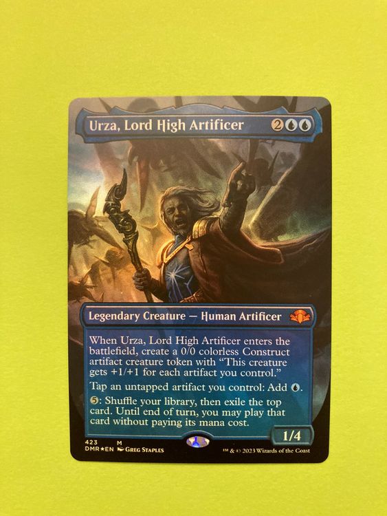 Borderless Foil Urza Lord High Artificer Dominaria Remaster Kaufen