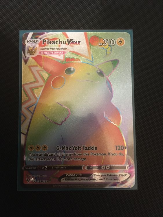 Pokemon Card Pikachu Rainbow Vmax Vivid Voltage Kaufen Auf Ricardo