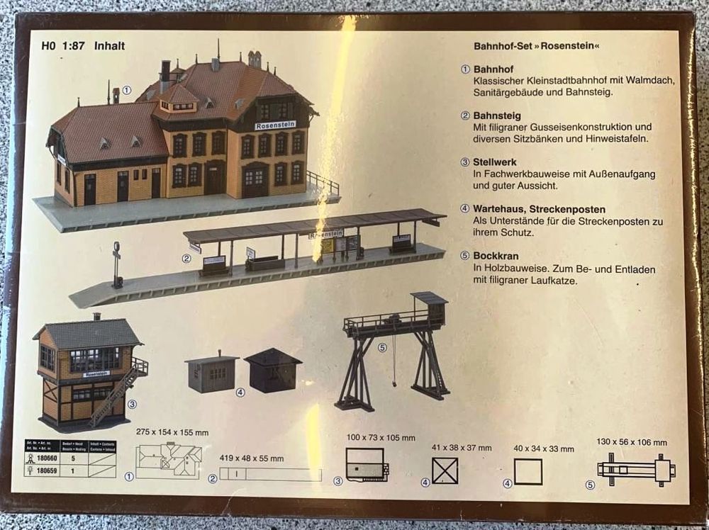 Faller H0 Bahnhof Bahnsteig Stellwerk usw 5 Bausätze Kaufen auf