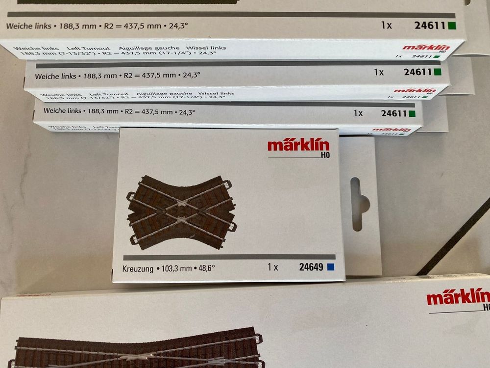 Märklin C Gleis Weichen und Kreuzungen Kaufen auf Ricardo