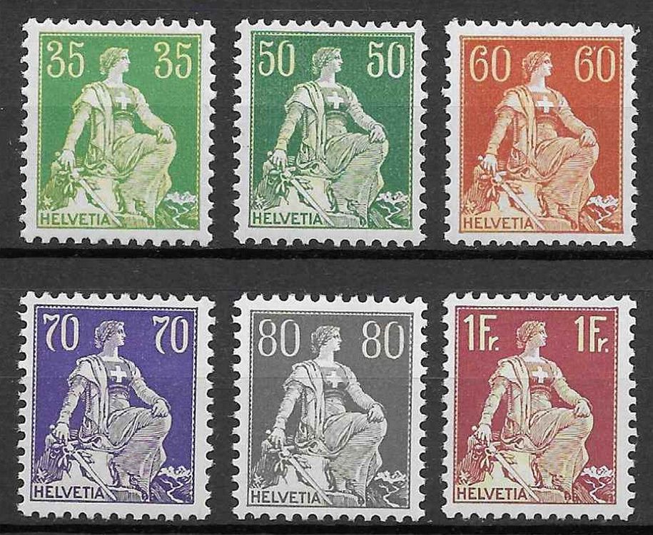 1933 Helvetia Mit Schwert Geriffelt 6 Marken Kaufen Auf Ricardo