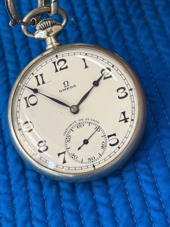 Omega Taschenuhr Handaufzug läuft Kaufen auf Ricardo