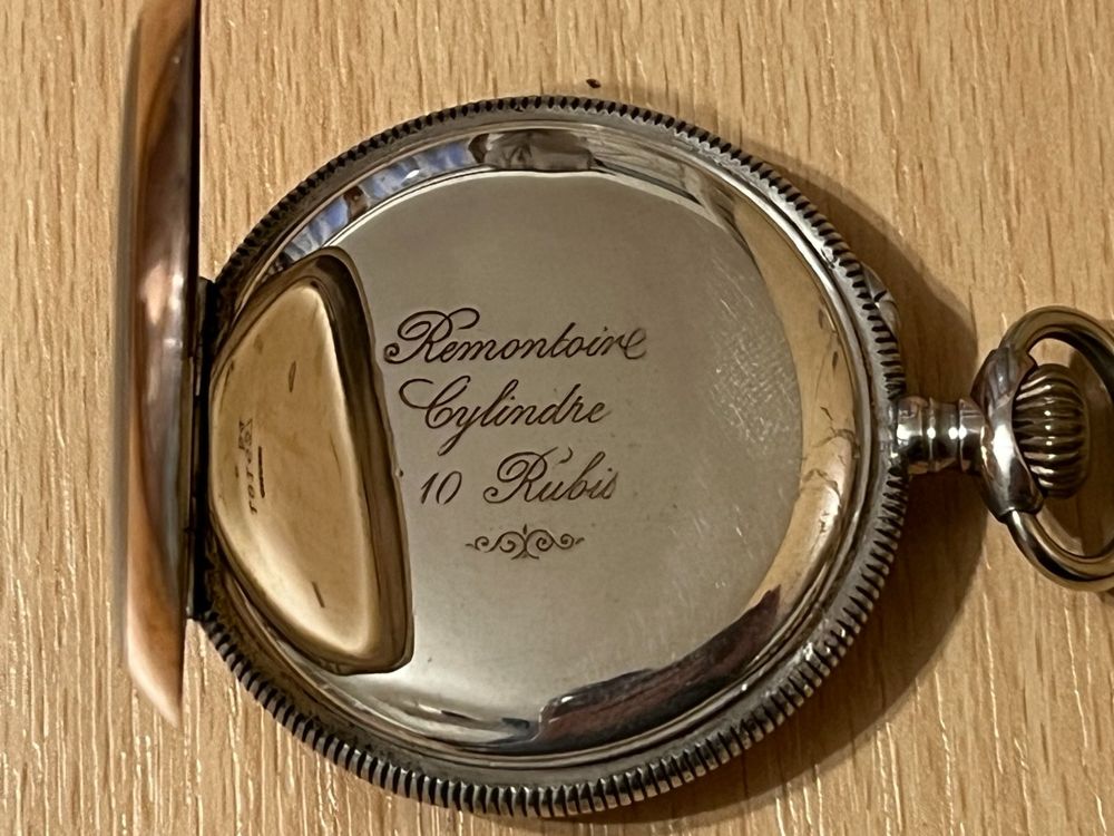 Antike Taschenuhr Remontoire Cylindre 10 Rubis Silber Kaufen Auf Ricardo