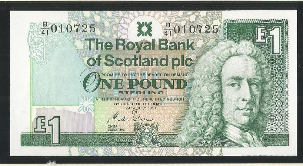 Banknote Pound Schottland Bankfrisch Kaufen Auf Ricardo