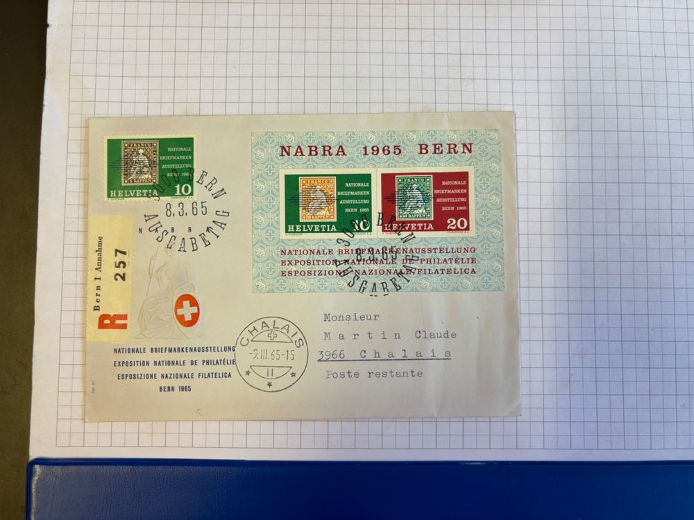 Schweiz Naba Block FDC 8 3 1965 Kaufen Auf Ricardo