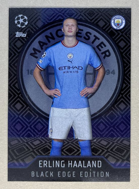 2022 23 Topps Match Attax Erling Haaland Black Edge Edition Kaufen