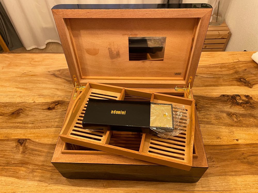 Adorini Humidor Carrara Schwarz Deluxe Grande Kaufen Auf Ricardo