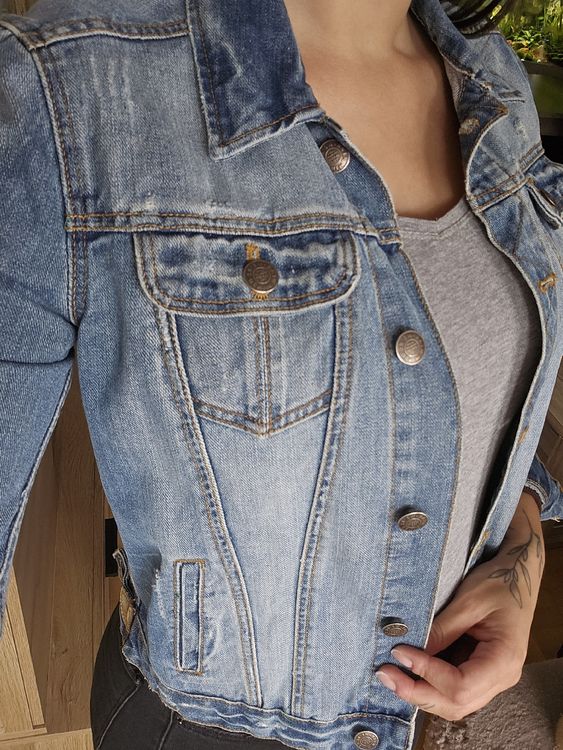 Zara Vintage Jeansjacke Gr Xs S Kaufen Auf Ricardo