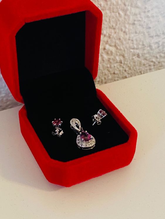 Silber Schmuck Set Gepunzt Vintage Ungetragen Mit Box Kaufen Auf