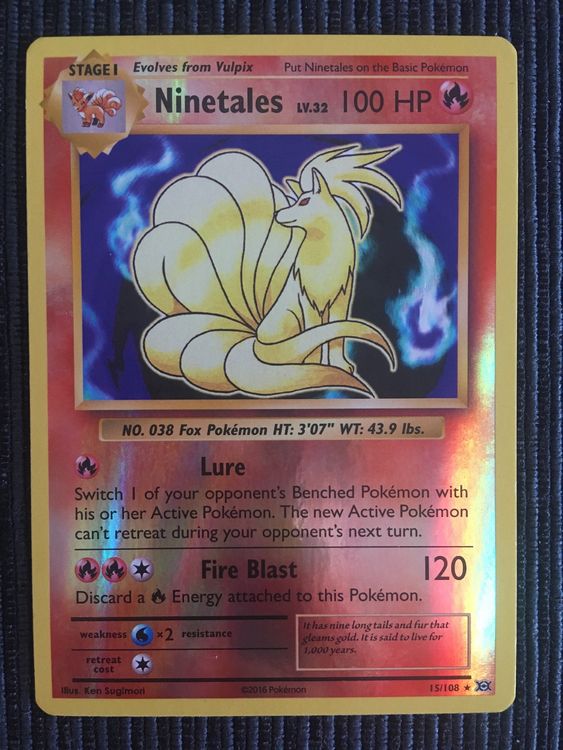 Pokemon Ninetales Reverse Holo XY Evolutions Kaufen Auf Ricardo