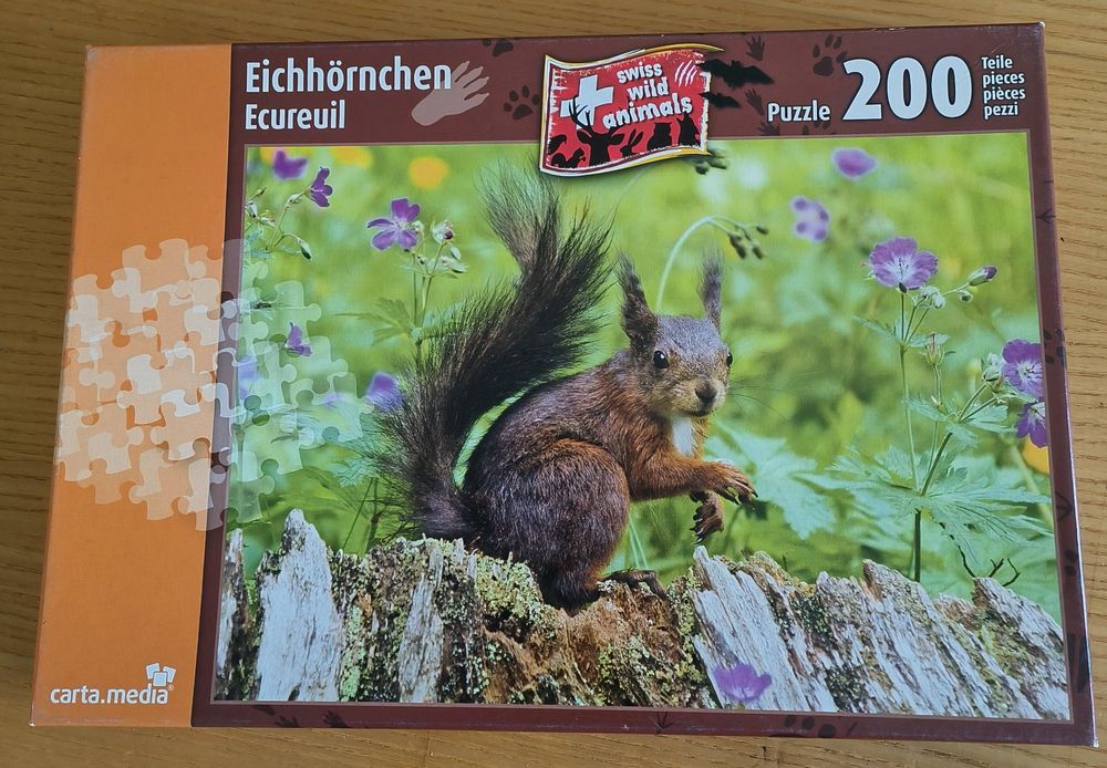 Puzzle von Carta media Eichhörnchen 200 Teile Kaufen auf Ricardo