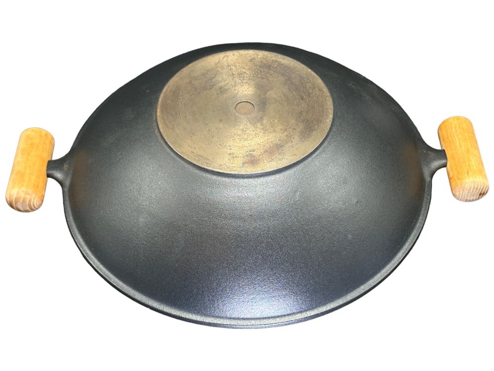 Wok en fonte brute suisse avec couvercle en tôle ø36 cm Kaufen auf