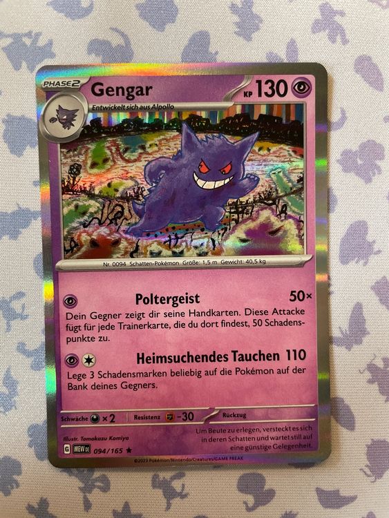 Gengar 094 165 Holo Pokemon 151 DE Kaufen Auf Ricardo